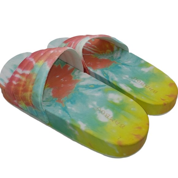 Bamboo Tie Dye Slide Sandal Women's Size 6 - Picture 5 of 7